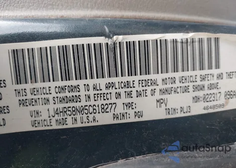 2005 Jeep Grand Cherokee Limited from USA, damaged, VIN 1J4HR58N05C618277